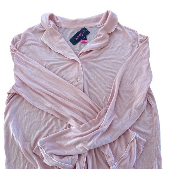 La Senza Woman’s Pink Button-Up Pyjama Shirt New With Tags Size Medium - Picture 2 of 4